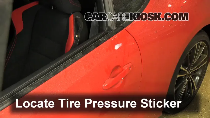 2013 Scion FR-S 2.0L 4 Cyl. Tires & Wheels Check Tire Pressure